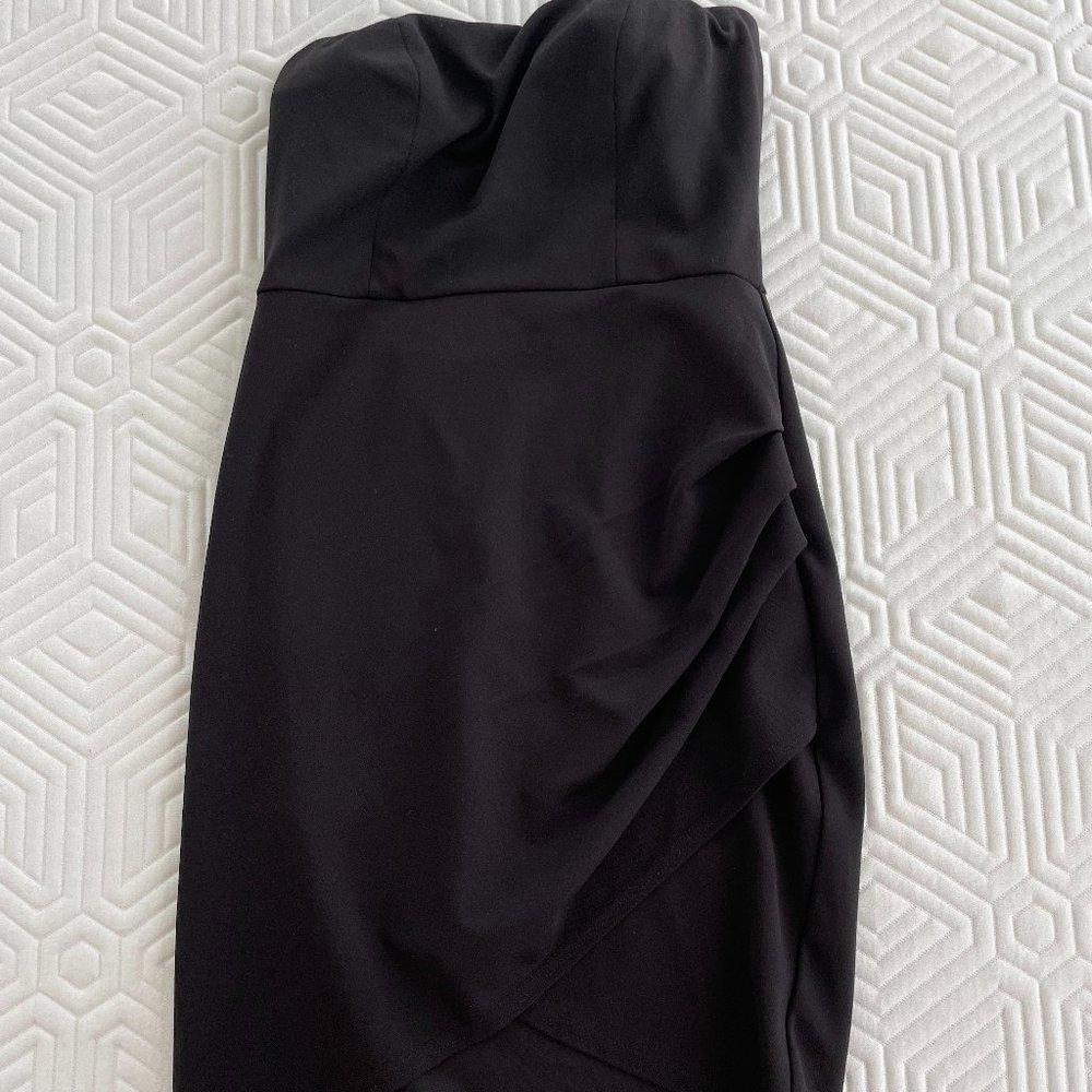 She + Sky Black Strapless Dress